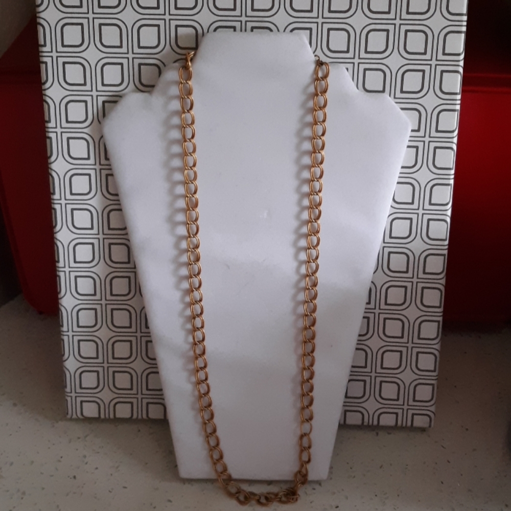 Leritz Goldtone Chain Necklace